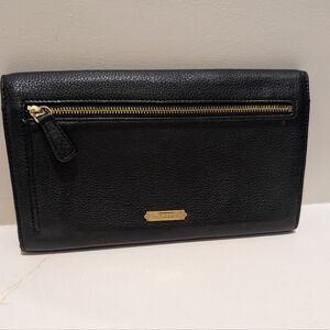 Vince Camuto XL Clutch Black With Gold Accents